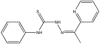 1-[1-(2-Pyridyl)ethylidene]-4-phenylthiosemicarbazide Struktur