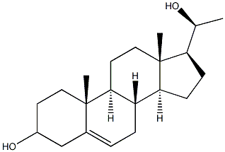 (20S)-Pregn-5-ene-3,20-diol Struktur