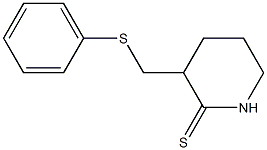 3-Phenylthiomethylpiperidine-2-thione Struktur