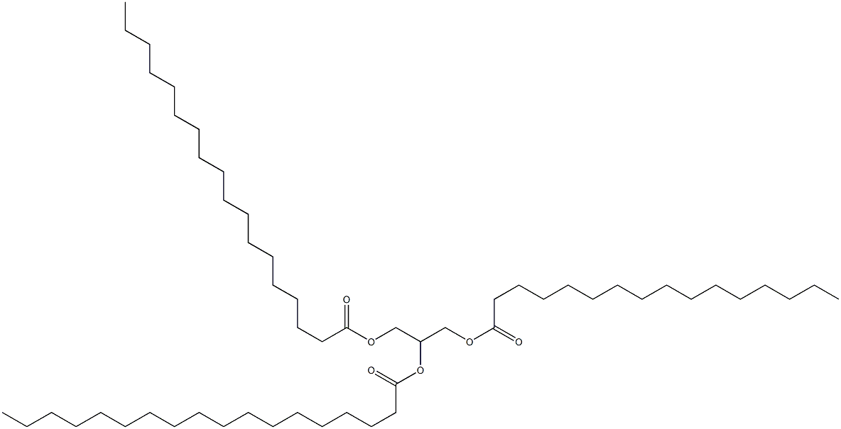 1-O-Palmitoyl-2-O,3-O-bisstearoyl-L-glycerol Struktur