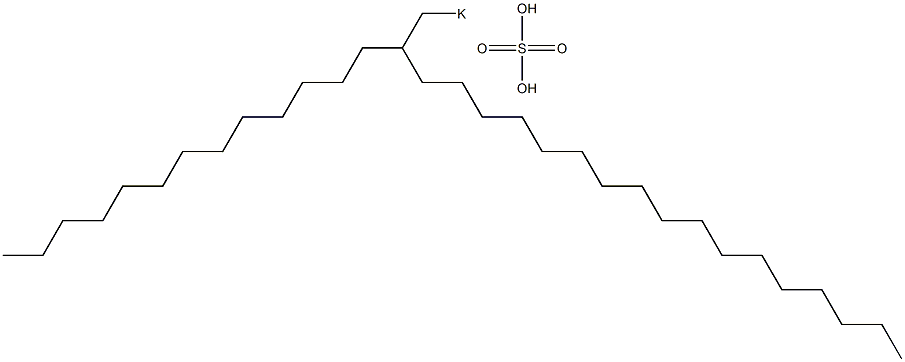 Sulfuric acid 2-tridecylnonadecyl=potassium salt Struktur