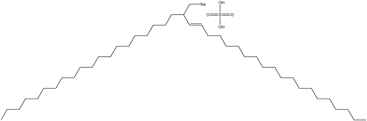 Sulfuric acid 2-icosyl-3-docosenyl=sodium ester salt Struktur