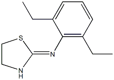 2-(2,6-Diethylphenylimino)thiazolidine Struktur