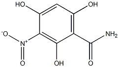 3-Nitro-2,4,6-trihydroxybenzamide Struktur