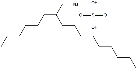 Sulfuric acid 2-hexyl-3-undecenyl=sodium ester salt Struktur