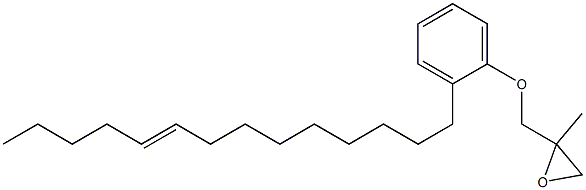 2-(9-Tetradecenyl)phenyl 2-methylglycidyl ether Struktur