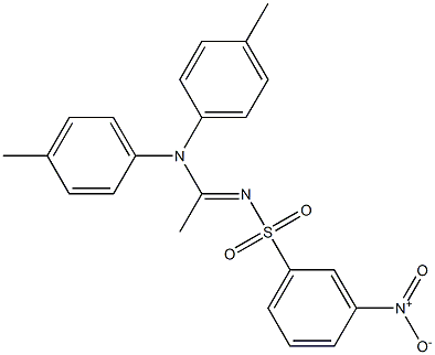 N1,N1-Bis(p-methylphenyl)-N2-[(m-nitrophenyl)sulfonyl]acetamidine Struktur