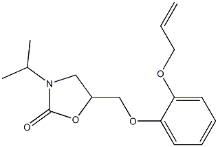 3-(1-Methylethyl)-5-[[2-(2-propenyloxy)phenyl]oxymethyl]oxazolidin-2-one Struktur