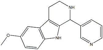 1,2,3,4-Tetrahydro-6-methoxy-1-(3-pyridyl)-9H-pyrido[3,4-b]indole Struktur