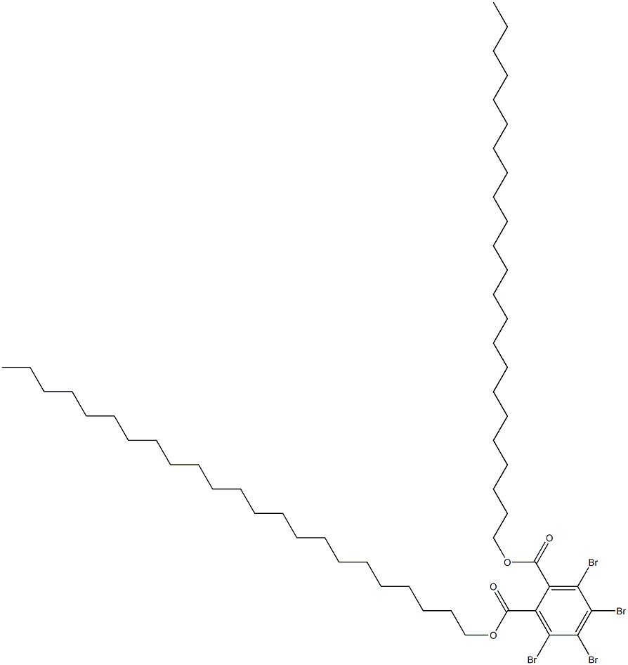 Tetrabromophthalic acid ditricosyl ester Struktur