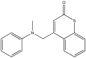 4-[(Methylphenylamino)methyl]-2H-1-benzothiopyran-2-one Struktur