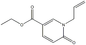 1-(2-Propenyl)-2-oxo-1,2-dihydropyridine-5-carboxylic acid ethyl ester Struktur