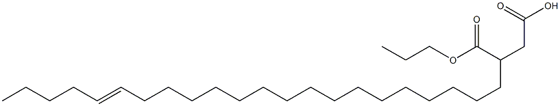 3-(17-Docosenyl)succinic acid 1-hydrogen 4-propyl ester Struktur