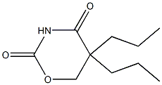 5,6-Dihydro-5,5-dipropyl-2H-1,3-oxazine-2,4(3H)-dione Struktur