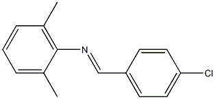 N-(4-Chlorobenzylidene)-2,6-dimethylaniline Struktur