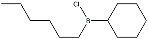 Hexylcyclohexylchloroborane Struktur