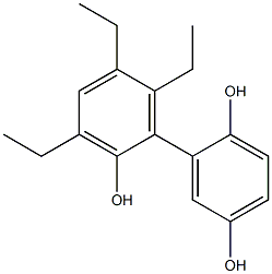 3',5',6'-Triethyl-1,1'-biphenyl-2,2',5-triol Struktur