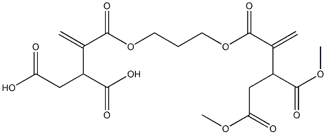 3,3'-[1,3-Propanediylbis(oxycarbonyl)]bis(3-butene-1,2-dicarboxylic acid dimethyl) ester Struktur