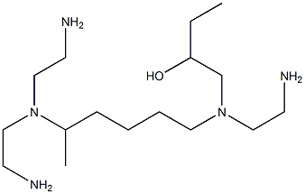 1-[N-(2-Aminoethyl)-N-[5-[bis(2-aminoethyl)amino]hexyl]amino]-2-butanol Struktur