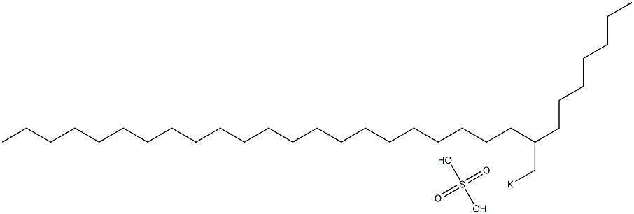 Sulfuric acid 2-heptyltetracosyl=potassium salt Struktur