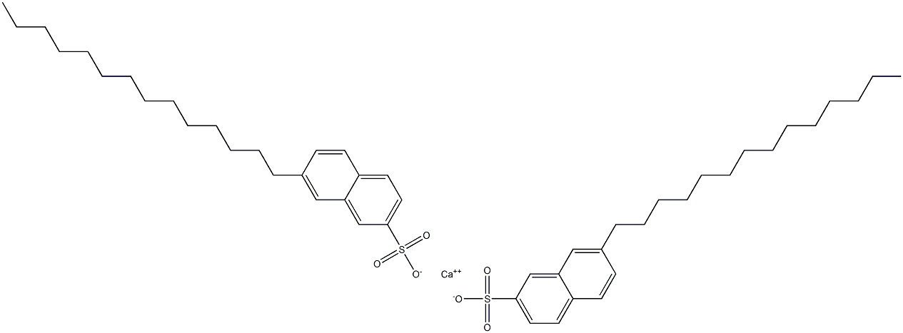 Bis(7-tetradecyl-2-naphthalenesulfonic acid)calcium salt Struktur