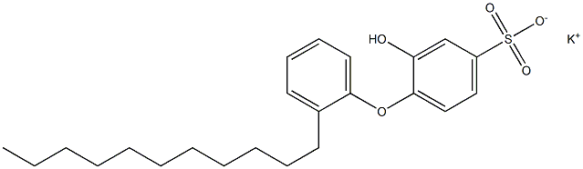 2-Hydroxy-2'-undecyl[oxybisbenzene]-4-sulfonic acid potassium salt Struktur