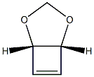 (1S,5R)-2,4-Dioxabicyclo[3.2.0]hept-6-ene Struktur