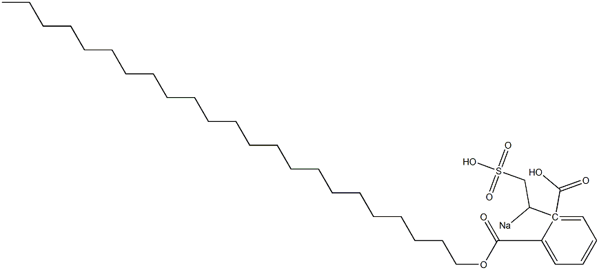 Phthalic acid 1-tricosyl 2-(1-sodiosulfoethyl) ester Struktur