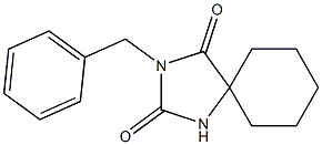 3-Benzyl-2,4-dioxo-1,3-diazaspiro[4.5]decane Struktur