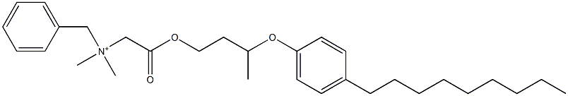 N,N-Dimethyl-N-benzyl-N-[[[3-(4-nonylphenyloxy)butyl]oxycarbonyl]methyl]aminium Struktur