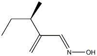 [R,(-)]-3-Methyl-2-methylenevaleraldehydeoxime Struktur