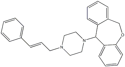 11-(4-Cinnamyl-1-piperazinyl)-6,11-dihydrodibenz[b,e]oxepin Struktur