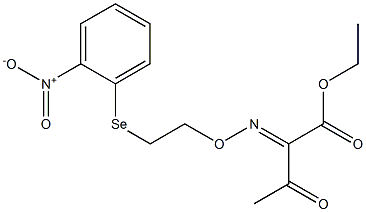 2-[[2-[(2-Nitrophenyl)seleno]ethoxy]imino]-3-oxobutyric acid ethyl ester Struktur