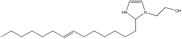 2-(7-Tetradecenyl)-4-imidazoline-1-ethanol Struktur