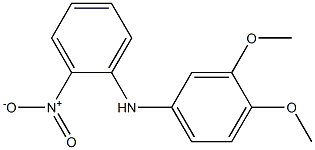 2-Nitro-N-(3,4-dimethoxyphenyl)aniline Struktur