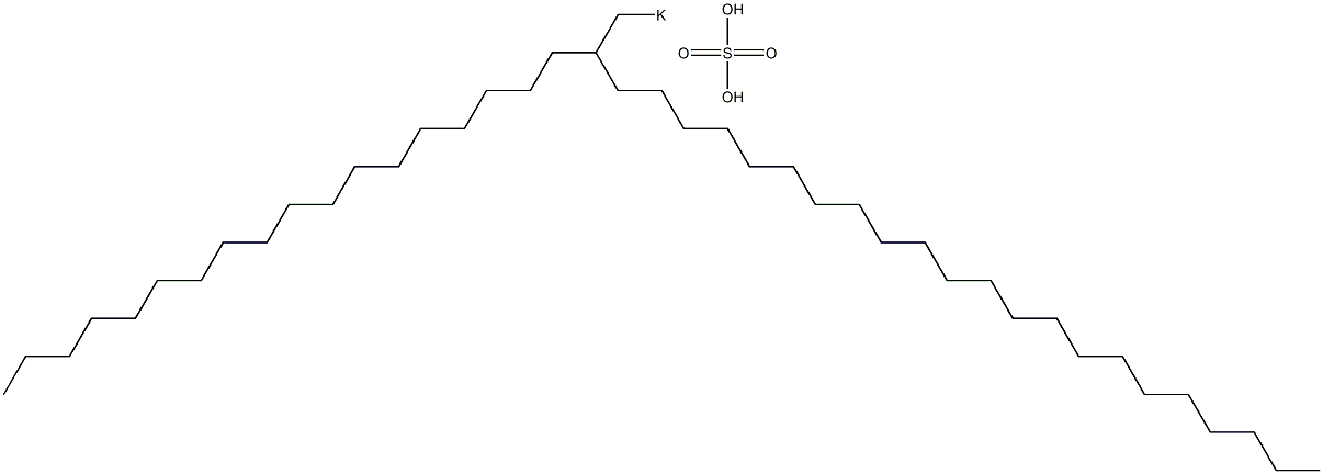 Sulfuric acid 2-octadecyltetracosyl=potassium salt Struktur