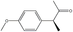 [S,(+)]-3-(p-Methoxyphenyl)-2-butanone Struktur