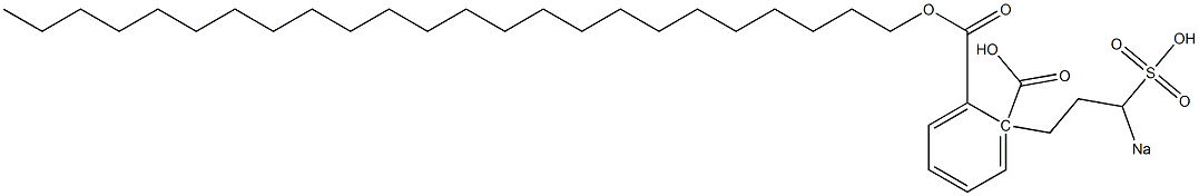 Phthalic acid 1-tetracosyl 2-(3-sodiosulfopropyl) ester Struktur