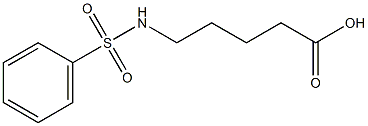 5-(Phenylsulfonylamino)valeric acid Struktur