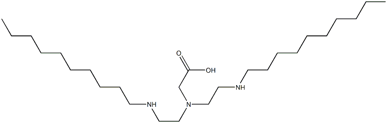 N,N-Bis[2-(decylamino)ethyl]glycine Struktur