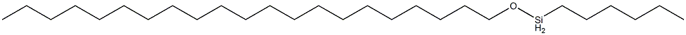 Hexyl(henicosyloxy)silane Struktur