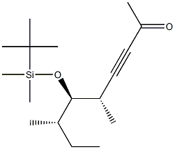 (5S,6R,7S)-6-(tert-Butyldimethylsilyloxy)-5,7-dimethyl-3-nonyn-2-one Struktur