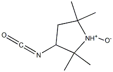 2,2,5,5-Tetramethyl-3-isocyanatopyrrolidine-1-oxide Struktur