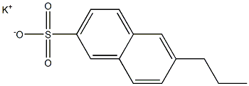 6-Propyl-2-naphthalenesulfonic acid potassium salt Struktur