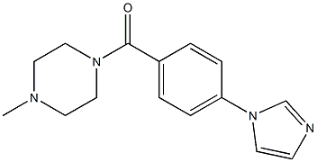 1-[4-(1H-Imidazol-1-yl)benzoyl]-4-methylpiperazine Struktur