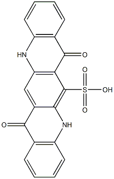 5,7,12,14-Tetrahydro-7,14-dioxoquino[2,3-b]acridine-6-sulfonic acid Struktur