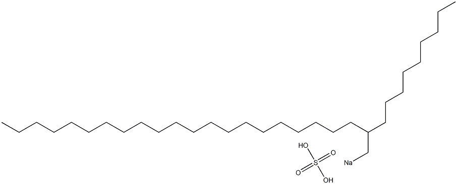 Sulfuric acid 2-nonyltricosyl=sodium salt Struktur