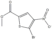 4-Nitro-5-bromothiophene-2-carboxylic acid methyl ester Struktur