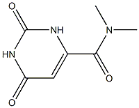 1,2,3,6-Tetrahydro-2,6-dioxo-N,N-dimethyl-4-pyrimidinecarboxamide Struktur