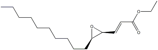 (2E,4S,5R)-4,5-Epoxy-2-pentadecenoic acid ethyl ester Struktur